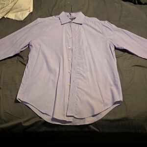 Kenneth Cole Reaction Men's Dress Shirt Lilac Size large 16/16 1/2 32-33